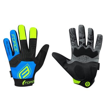 Gloves FORCE MTB Autonomy (black/blue) M