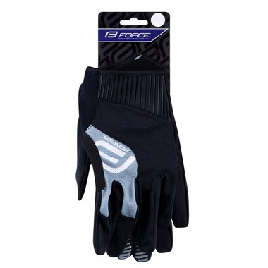 Gloves FORCE MTB Power (grey/black) S