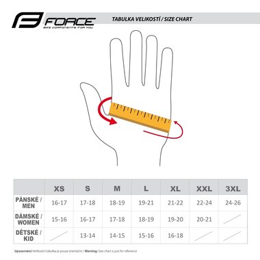 Gloves FORCE PLANETS, green/yellow M