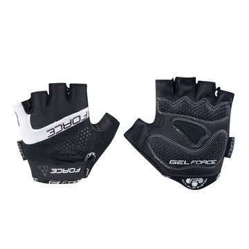 Gloves FORCE Rab (black/white) size XL