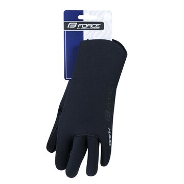 Gloves FORCE Rainy (black) L