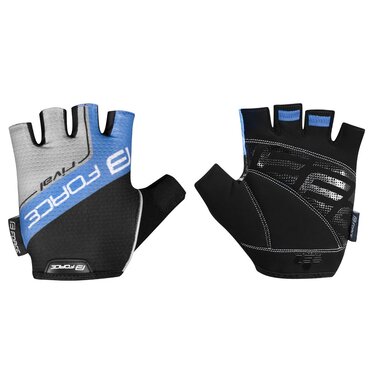 Gloves FORCE Rival (black/blue) L