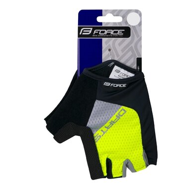 Gloves FORCE Rival (fluorescent/grey) XXL