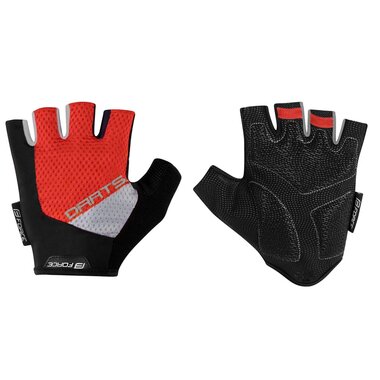 Gloves FORCE Rival (grey/red) XXL