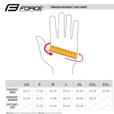 Gloves FORCE SECTOR (black/red) XXL