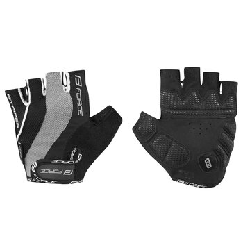 Gloves FORCE Stripes (black/grey) M
