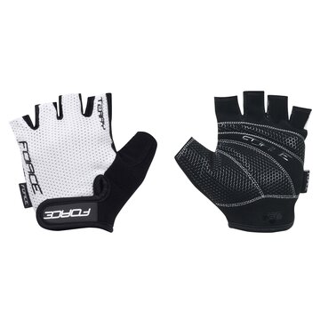 Gloves FORCE Terry (white/black) M