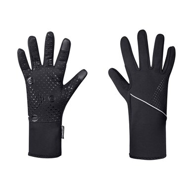 Gloves FORCE VISION, softshell spring/autumn (black) size L
