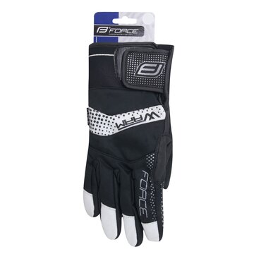 Gloves FORCE Warm winter (black) size M