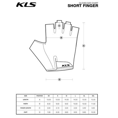 Gloves KLS Factor (turquoise ) M