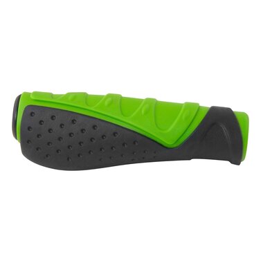 Grips rubber FORCE (black/green) 130mm