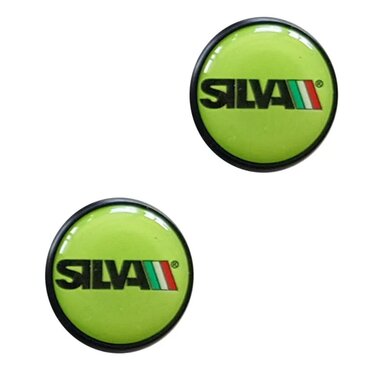 Handlebar end plugs SILVA (green)