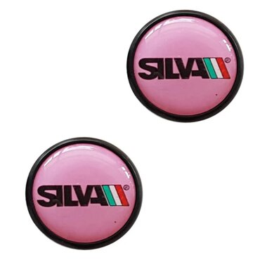 Handlebar end plugs SILVA (pink)