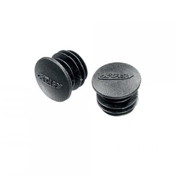 Handlebar end plugs Xtasy (plastic, black)