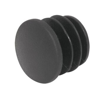 Handlebar plug FORCE round (plastic, black)