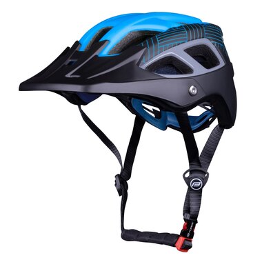 Helmet FORCE AVES MTB, L-XL  58 - 61 cm (blue/black)