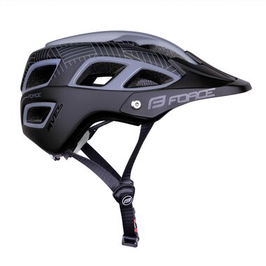 Helmet FORCE AVES MTB, L-XL  58 - 61 cm (grey/black, matte)