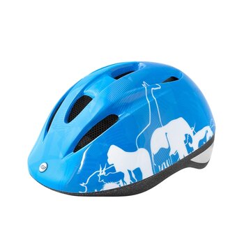 Helmet FORCE Fun Animals 48-54cm S (blue/white)