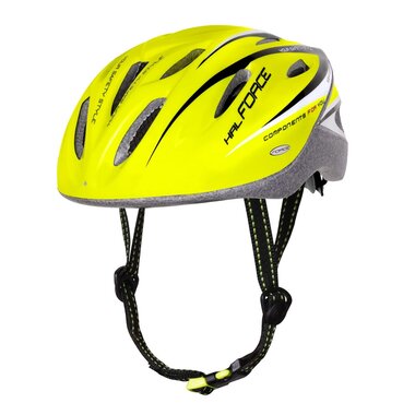 Helmet FORCE Hal 58-62cm L-XL (fluorescent/black)