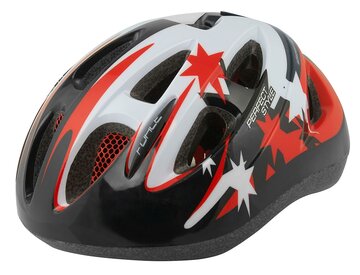 Шлем FORCE Lark 54-58cm M (детский, черный / красный)