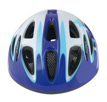 Helmet FORCE Lark 54-58cm M (kids, blue/white)