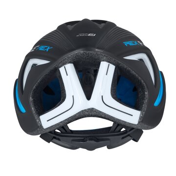 Helmet FORCE Rex 58-61cm L-XL (black/blue)