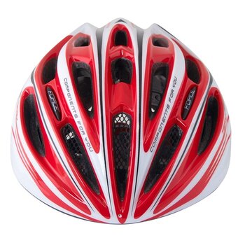 Helmet FORCE Tery 52-58cm S-M (white/red)