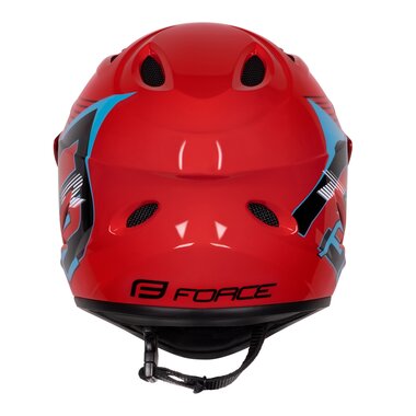 Helmet FORCE TIGER , S-M, 57-58cm (red)