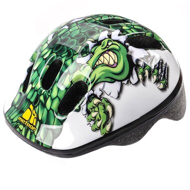 Helmet METEOR MV6-2 crocodile XS 44-48cm (green/white)