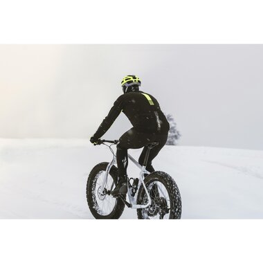 Jacket FORCE FROST softshell (black-fluo) M