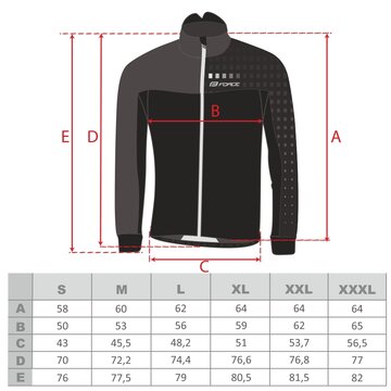 Jacket FORCE X110 winter (black/fluorescent) L