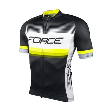 Jersey FORCE Drive short sleeves (black/white/fluorescent) size M