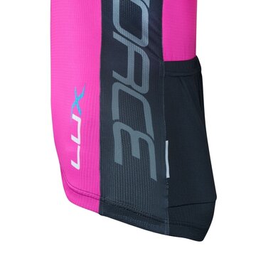 Jersey FORCE LUX short sleeves (black/pink) size M