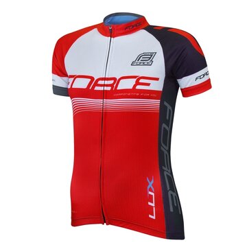 Jersey FORCE LUX short sleeves (black/red) XXL