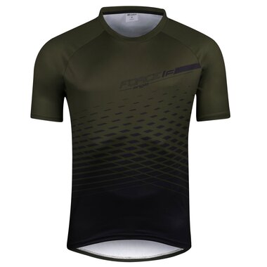 Marškinėliai FORCE MTB ANGLE (chaki) XL