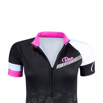 Marškinėliai FORCE Rose (juoda/rožinė) L