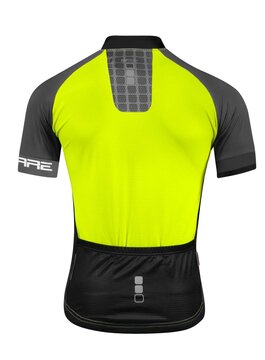 Jersey FORCE SQUARE short sleeves (fluorescent/grey) size L