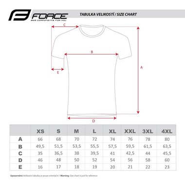 Jersey FORCE SQUARE short sleeves (grey/red) size M