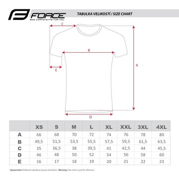 Jersey FORCE SQUARE short sleeves (grey/red) size XL