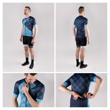 Marškinėliai FORCE VISION short, (mėlyna) M (+20 °C)