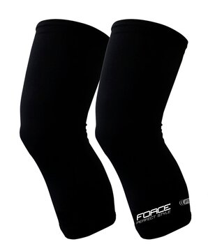 Knee warmers FORCE Term (black) size L