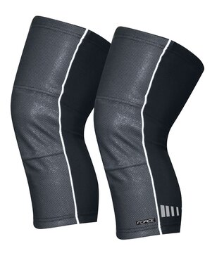 Knee warmers FORCE Wind-X, XL (black)