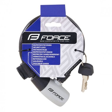 Lock FORCE Ron with holder 185cm/8mm (black)