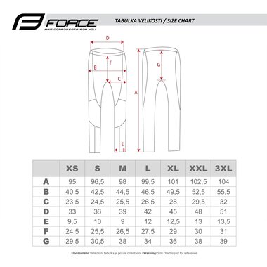 Pants FORCE MAZE with padding (black) size XXXL