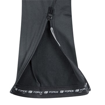 Pants with bibs FORCE F58 with inner padding (black/grey) L