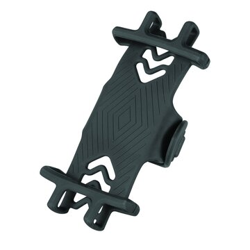 Phone holder FORCE 4"-6" silicone (black)