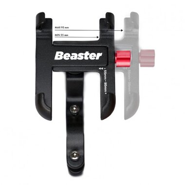 Telefono laikiklis ant vairo Beaster BS03B (juoda)