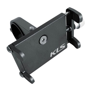 Phone holder on handlebar KLS Control, aluminium (black)