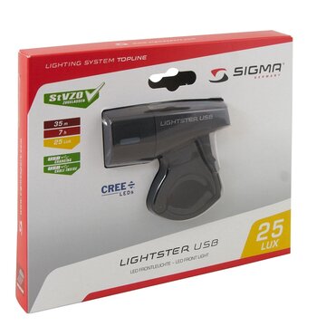 Priekinis žibintas SIGMA Lighster USB 250lm