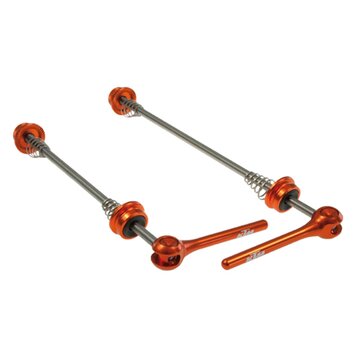 Quick release set KTM (aluminium/titanium, orange)